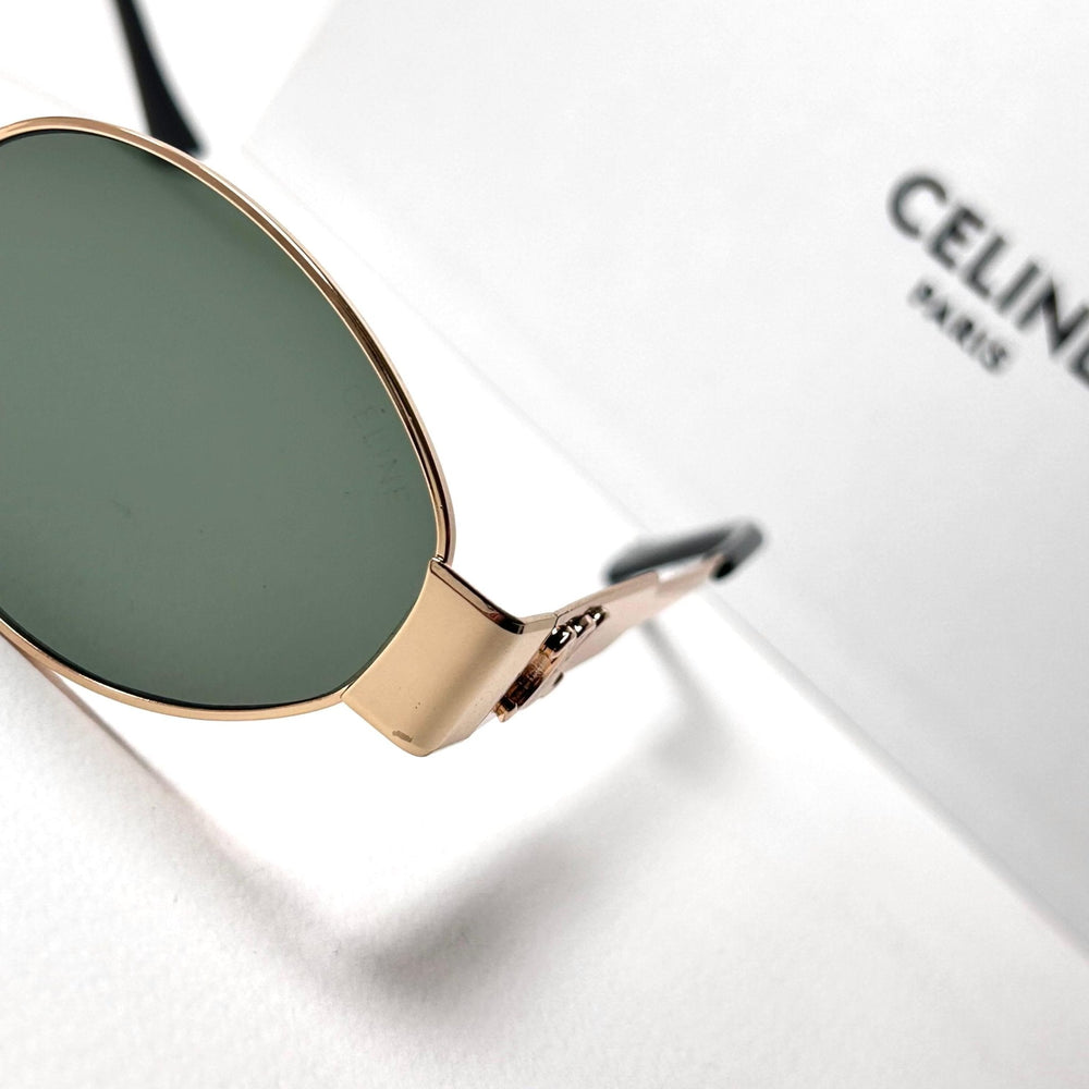 Celine Retro Oval – Oily Green