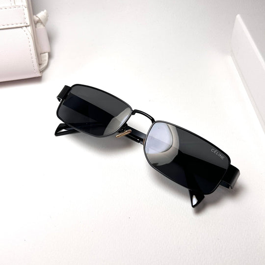 Celine Triomphe 01 Rectangular – Full Black
