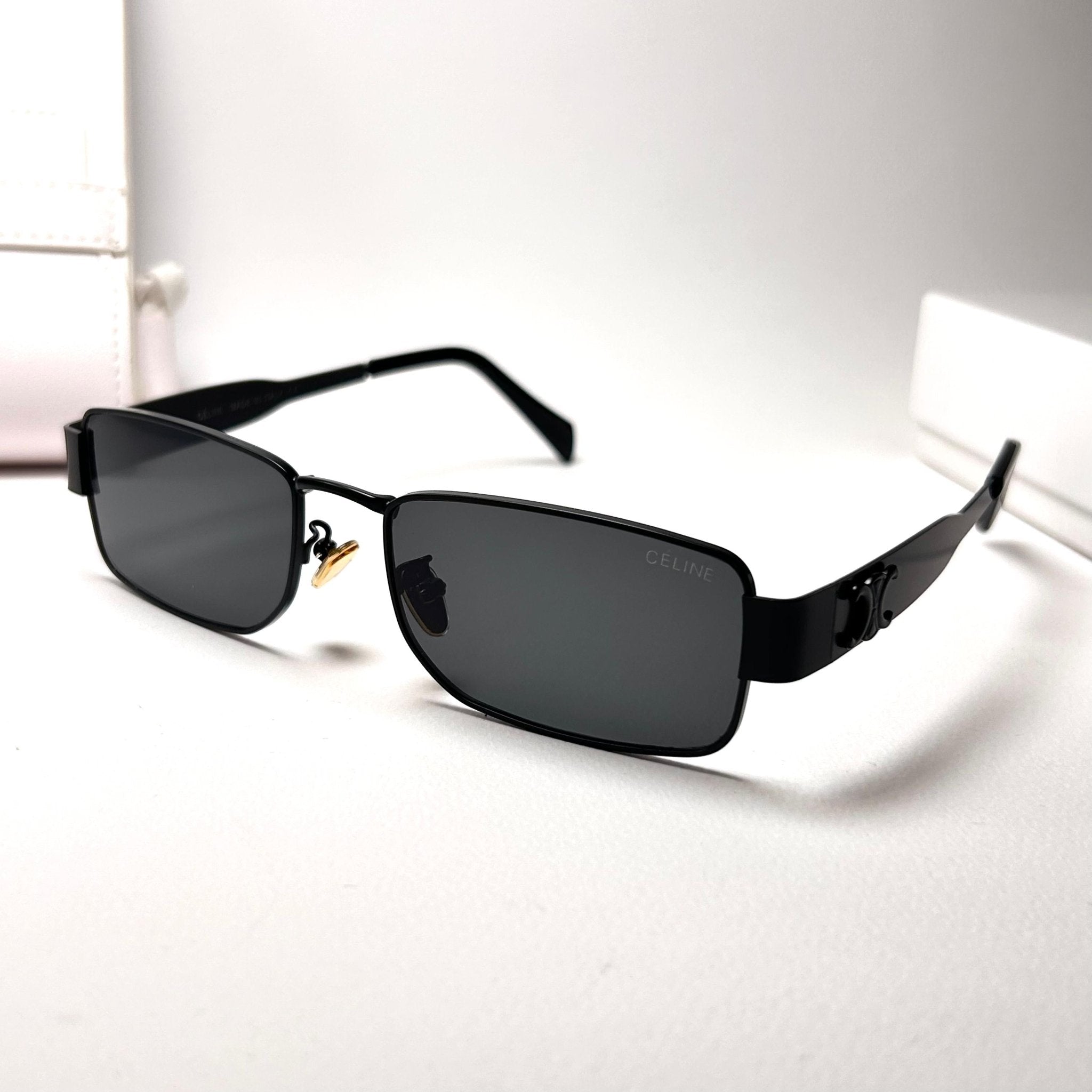 Celine Triomphe 01 Rectangular – Full Black