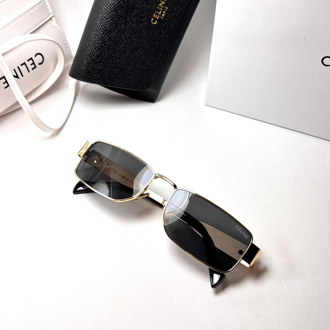Celine Triomphe 01 Rectangular – Golden Black