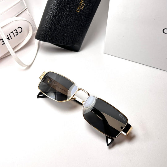 Celine Triomphe 01 Rectangular – Golden Black