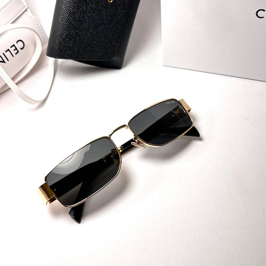 Celine Triomphe 01 Rectangular – Golden Black