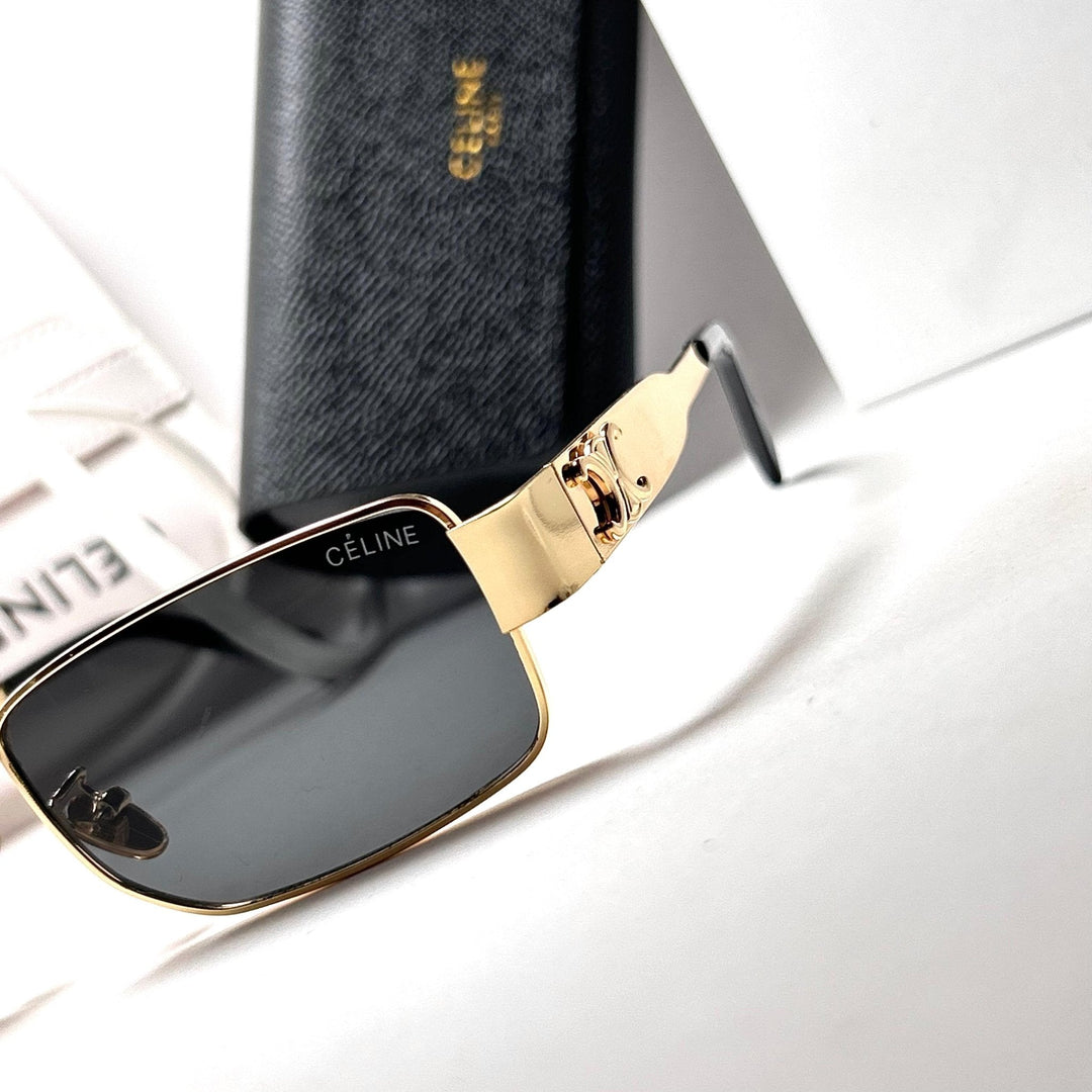 Celine Triomphe 01 Rectangular – Golden Black