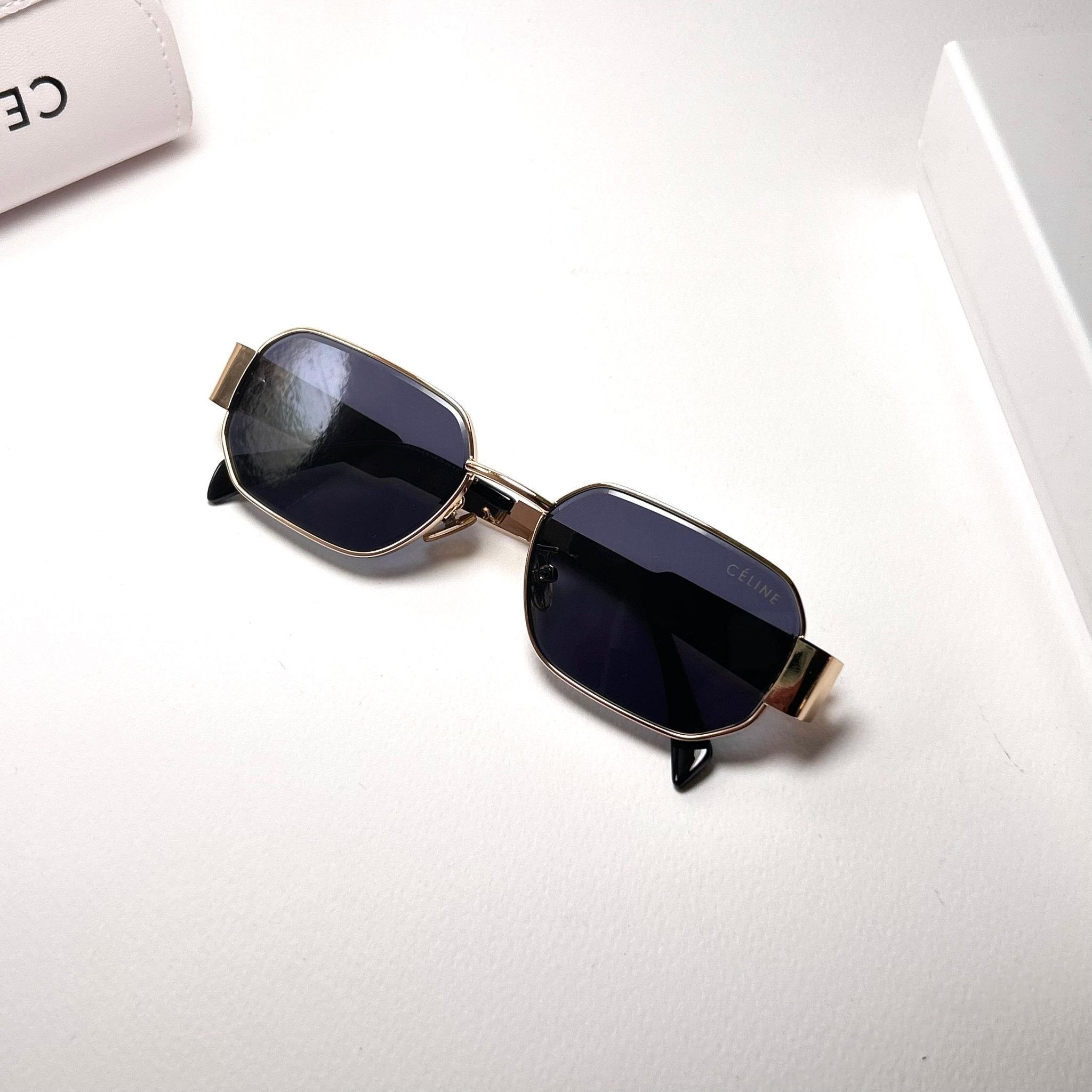 Celine Triumph Rectangle – Golden Black