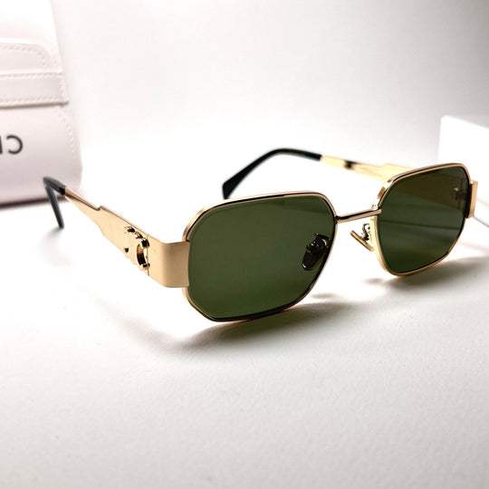 Celine Triumph Rectangle – Oily Green