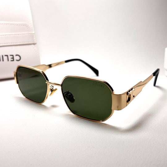 Celine Triumph Rectangle – Oily Green