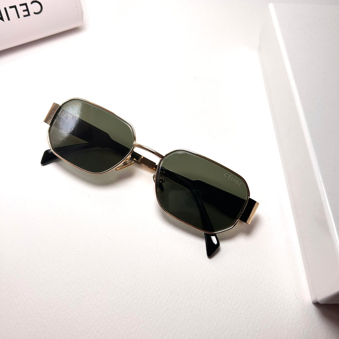 Celine Triumph Rectangle – Oily Green