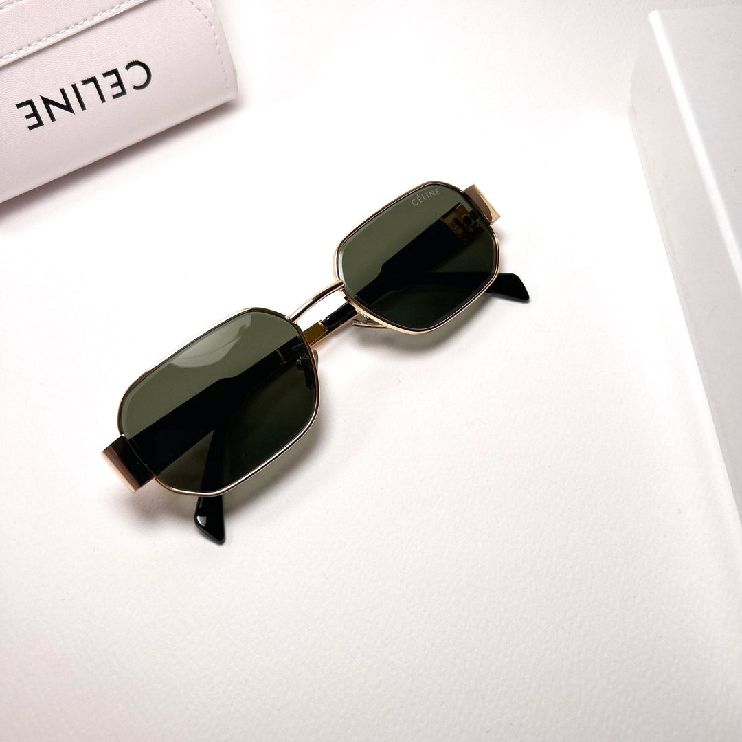 Celine Triumph Rectangle – Oily Green