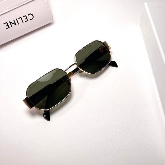 Celine Triumph Rectangle – Oily Green
