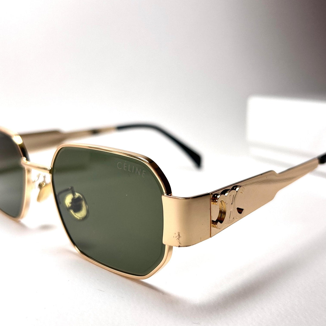Celine Triumph Rectangle – Oily Green