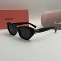 Miu Miu Cat-Eye Sunglasses – Black / Dark Grey Lenses