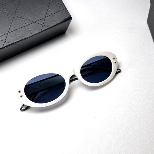 Dior Pacific B4F Oval – White Blue