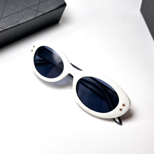 Dior Pacific B4F Oval – White Blue