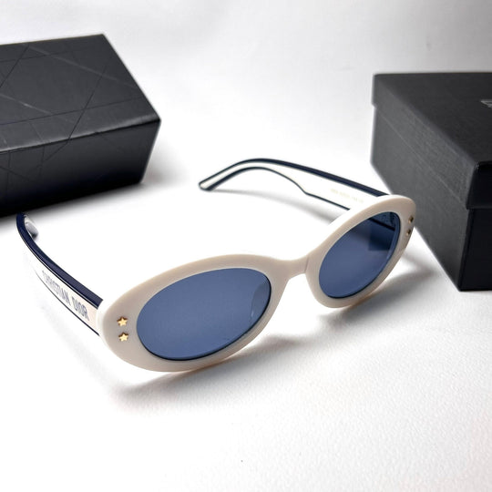 Dior Pacific B4F Oval – White Blue
