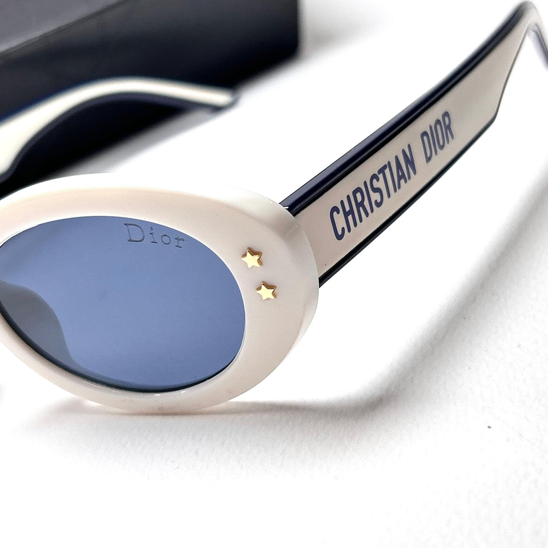 Dior Pacific B4F Oval – White Blue