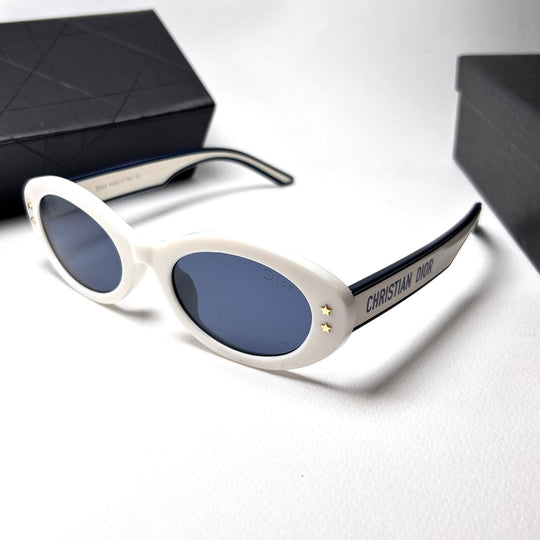 Dior Pacific B4F Oval – White Blue