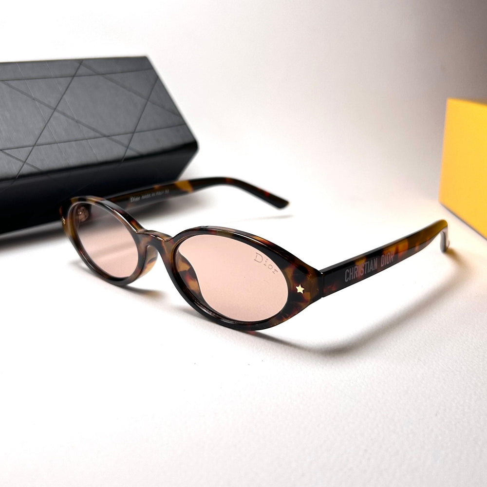 Dior Pacific Oval R1F - Peach Tortoiseshell