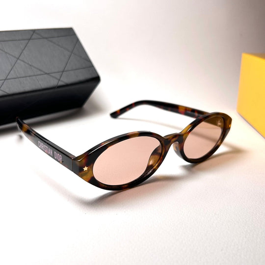 Dior Pacific Oval R1F - Peach Tortoiseshell
