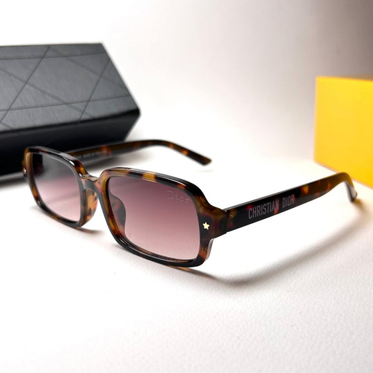 Dior Pacific Rectangular S3F - Brown Tortoiseshell