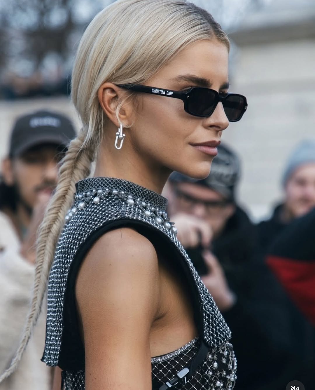 Dior Pacific Rectangular S3F - Transparent Ivory