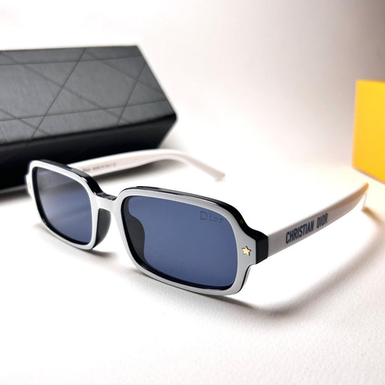 Dior Pacific Rectangular S3F – White n Navy