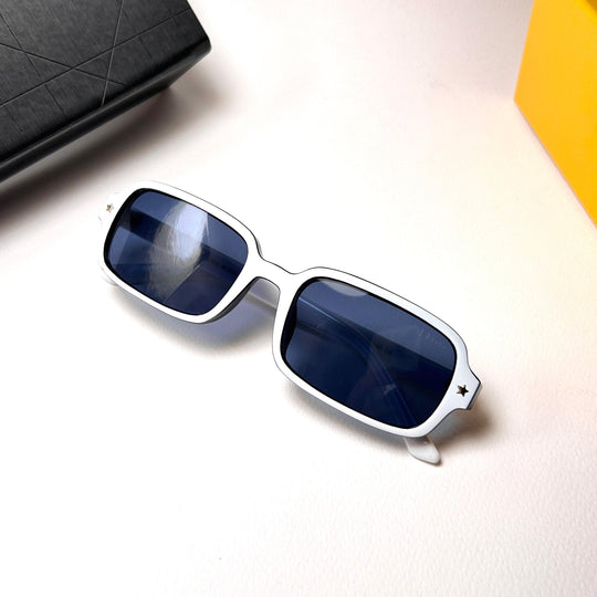 Dior Pacific Rectangular S3F – White n Navy