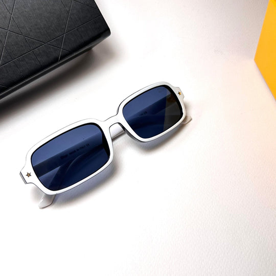 Dior Pacific Rectangular S3F – White n Navy