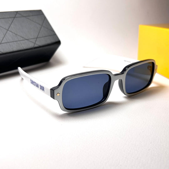 Dior Pacific Rectangular S3F – White n Navy