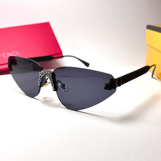 Fendi Cat Eye Rimless - Full Black