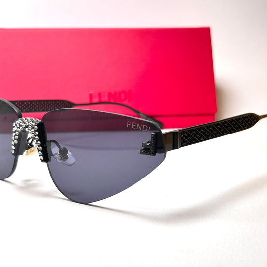 Fendi Cat Eye Rimless - Full Black