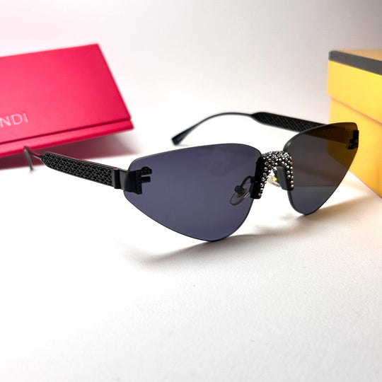 Fendi Cat Eye Rimless - Full Black