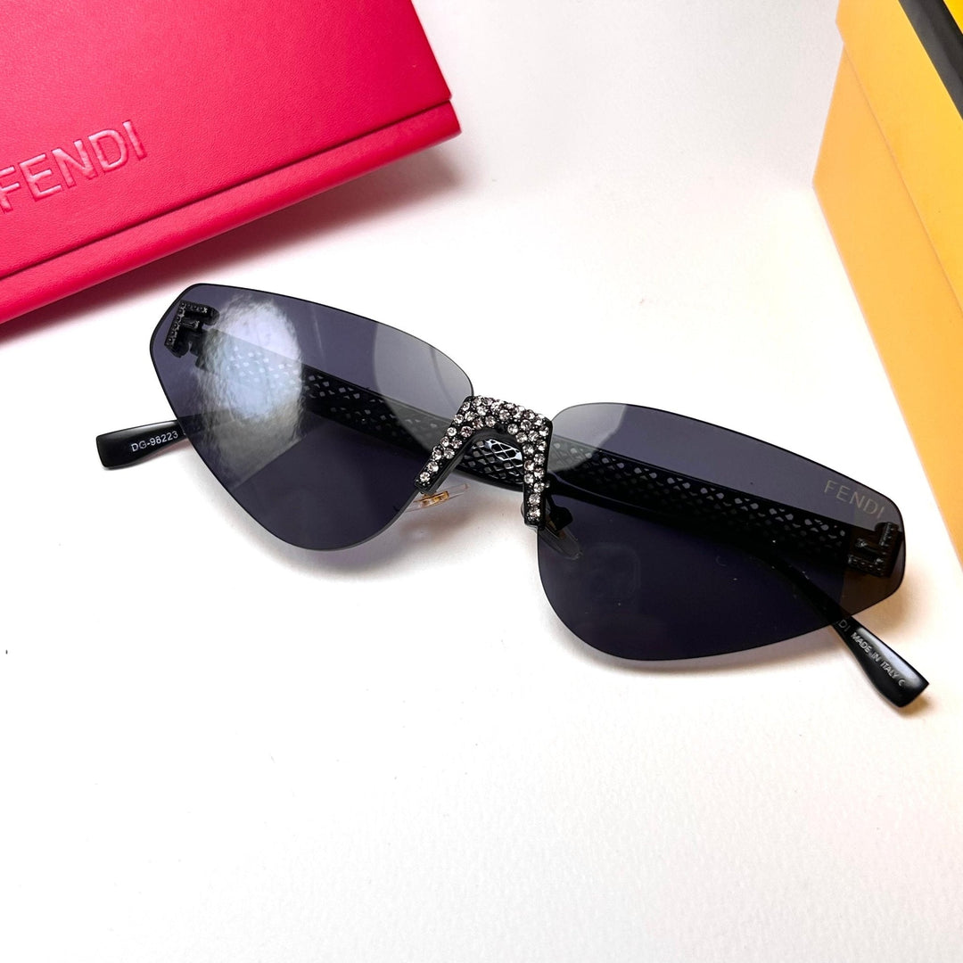 Fendi Cat Eye Rimless - Full Black