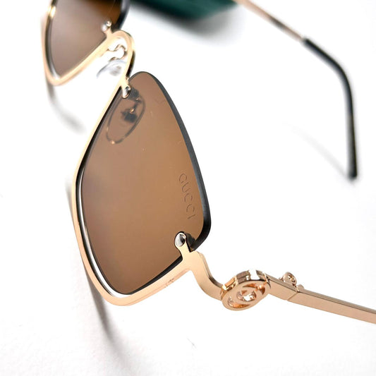 Gucci GG Rectangular Upside Down - Brown