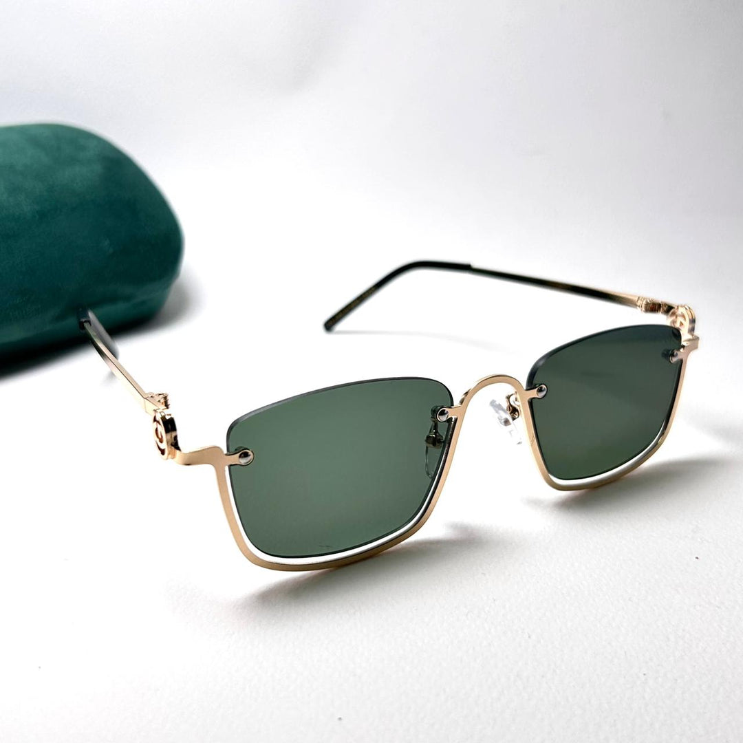 Gucci GG Rectangular Upside Down - Oily Green