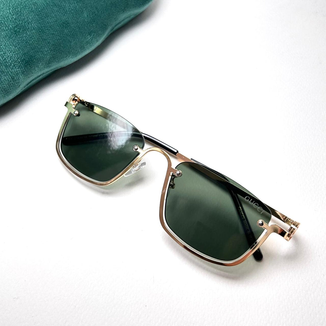 Gucci GG Rectangular Upside Down - Oily Green