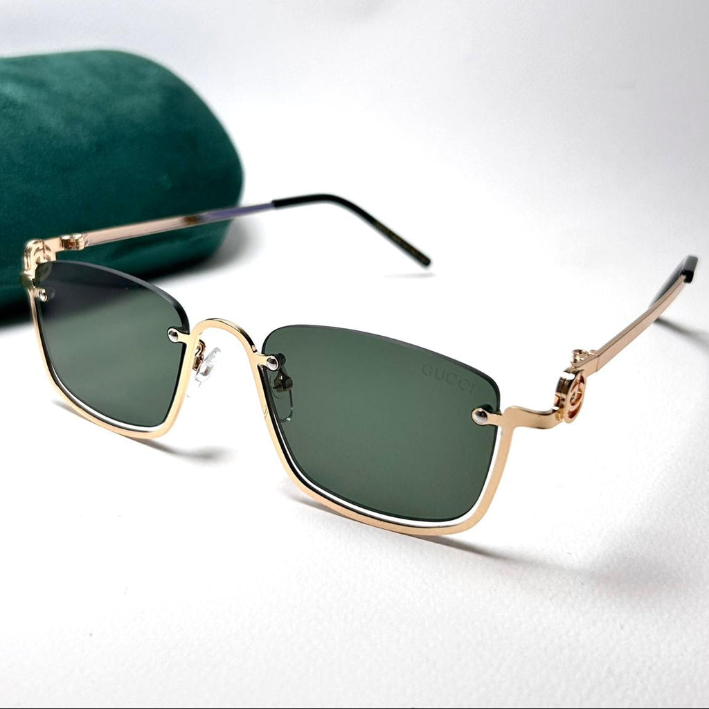 Gucci GG Rectangular Upside Down - Oily Green