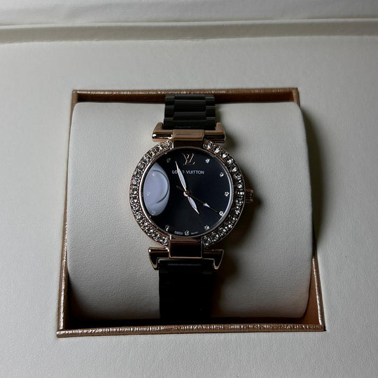 Louis Vuitton Blossom Glam – Midnight Black Crystal Dial