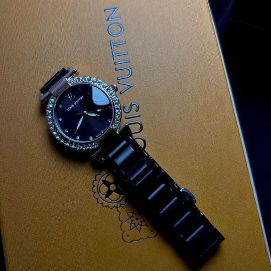 Louis Vuitton Blossom Glam – Midnight Black Crystal Dial