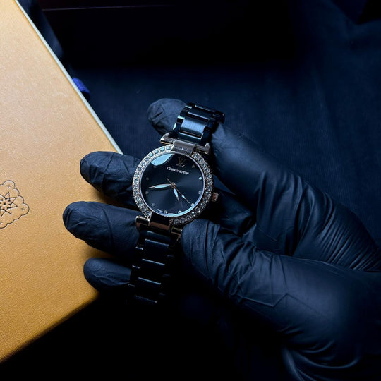 Louis Vuitton Blossom Glam – Midnight Black Crystal Dial