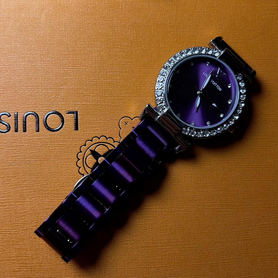 Louis Vuitton Blossom Glam – Purple Crystal Dial