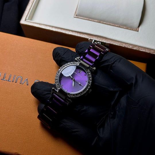 Louis Vuitton Blossom Glam – Purple Crystal Dial
