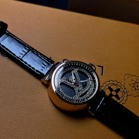 Louis Vuitton Stellar Orbit – Black Patent Rotating Dial