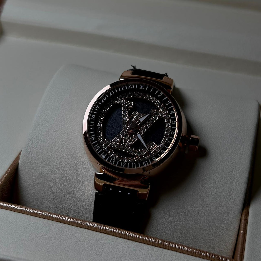 Louis Vuitton Stellar Orbit – Black Patent Rotating Dial