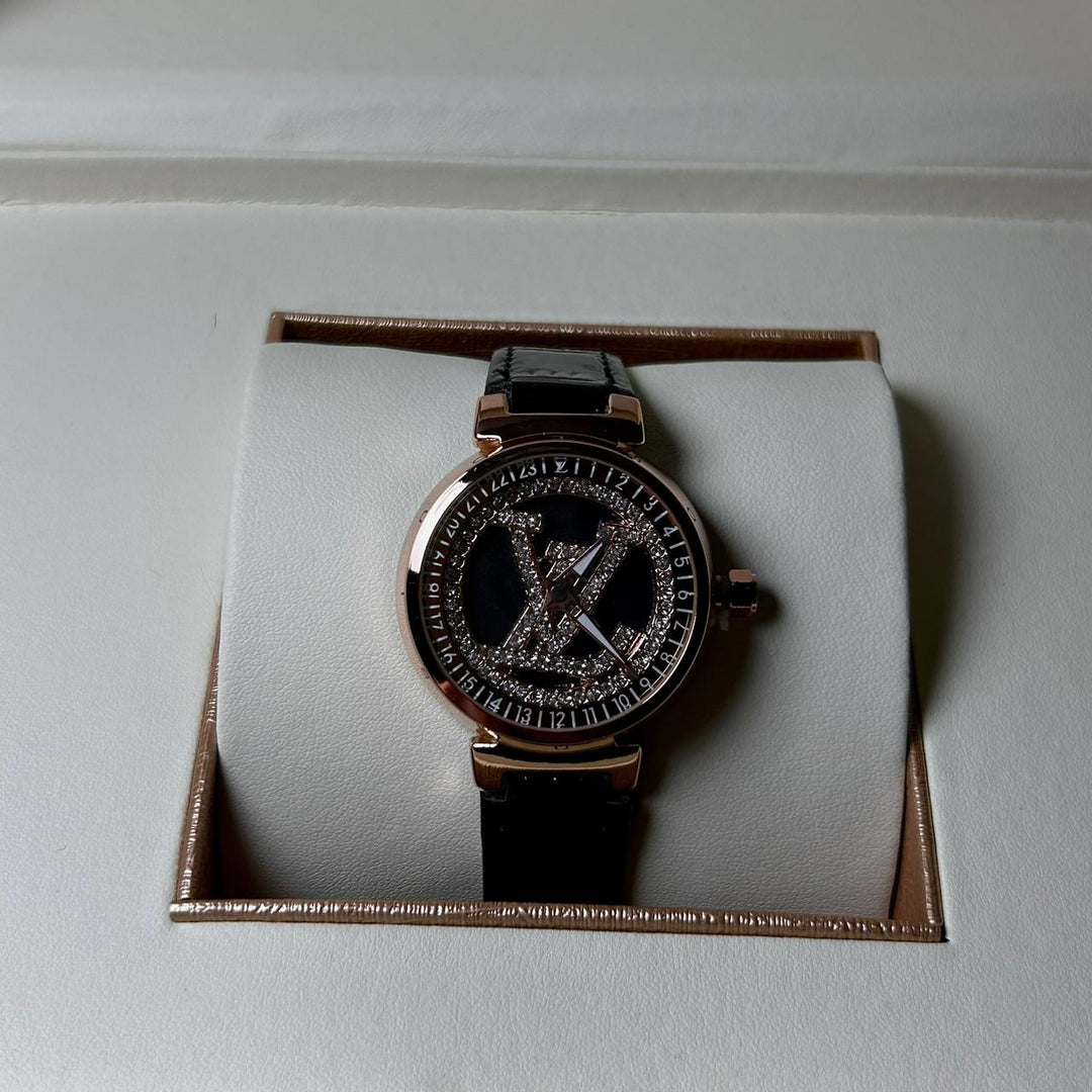 Louis Vuitton Stellar Orbit – Black Patent Rotating Dial