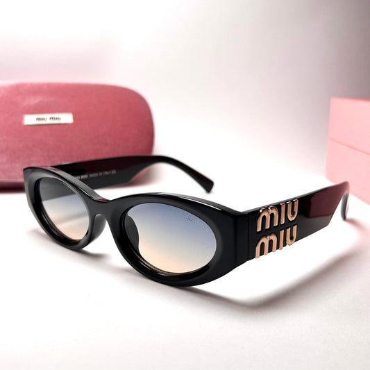 Miu Miu Glimpse Oval – Peach Gradient