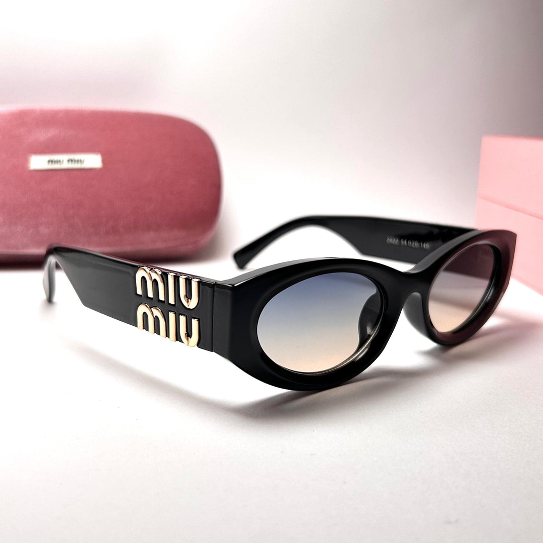 Miu Miu Glimpse Oval – Peach Gradient
