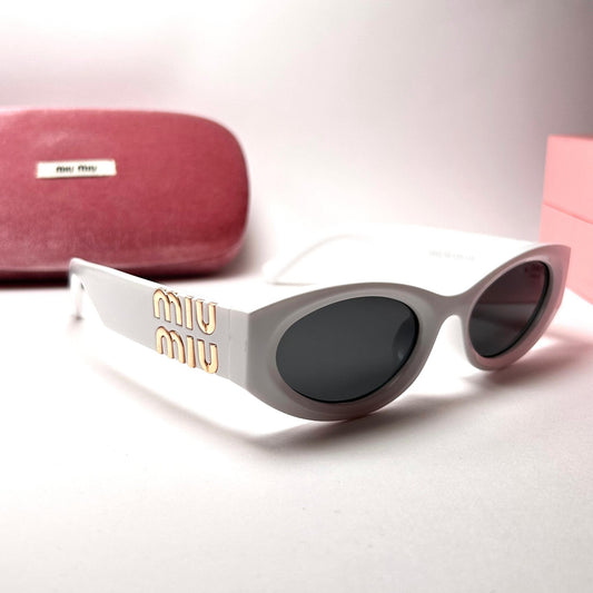 Miu Miu Glimpse Oval – White