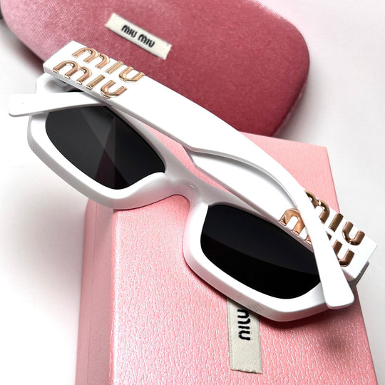 Miu Miu Glimpse Square - White