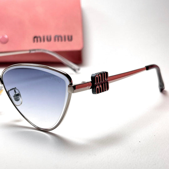 Miu Miu Logo Cat Eye - Ice Blue