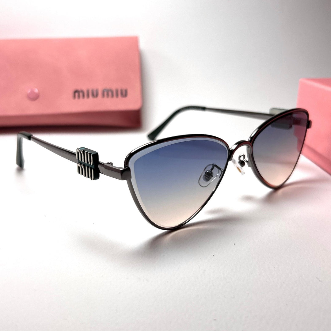 Miu Miu Logo Cat Eye - Peach Gradient